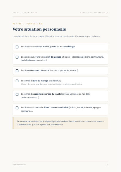 Aperçu de la checklist — page 3